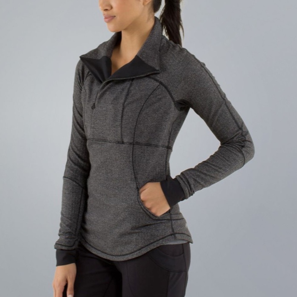 Lululemon Base Runner 1/2 Zip
Heathered Herringbone